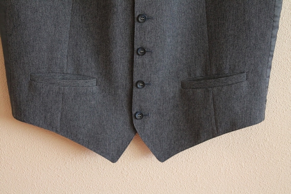 Men's Vest Grey  Mens  Vest Grey Vest Formal Gray… - image 2