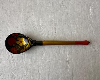 ロシアのスプーンセット3手描きロシアの民芸品天然木製 - Etsy 日本