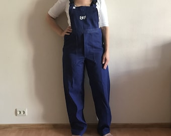Macacão de trabalho azul masculino, macacão de trabalho, babador, macacão, babador e suspensórios, macacão