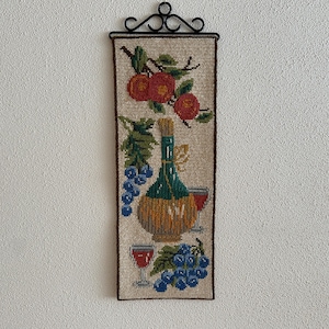 Skandinavische Wanddeko Vintage Gestickte Wanddeko Wandbehang Tapisserie Norwegisch Dänisch Volkskunst Küchendeko Handarbeit Handarbeit