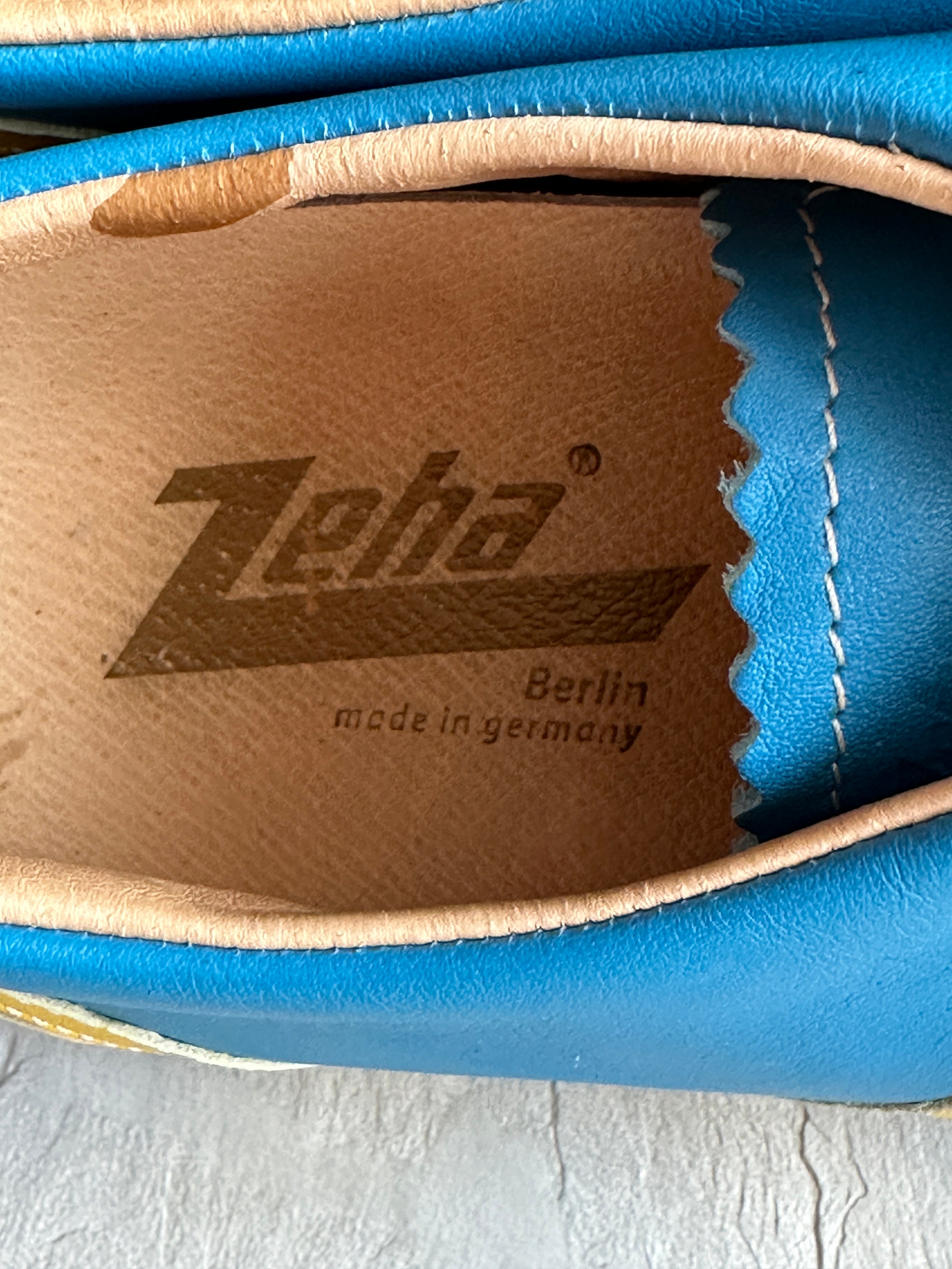 Zeha Berlin Leather Shoes Zeha Berlin Sneaker Blue Leather  display picture 3