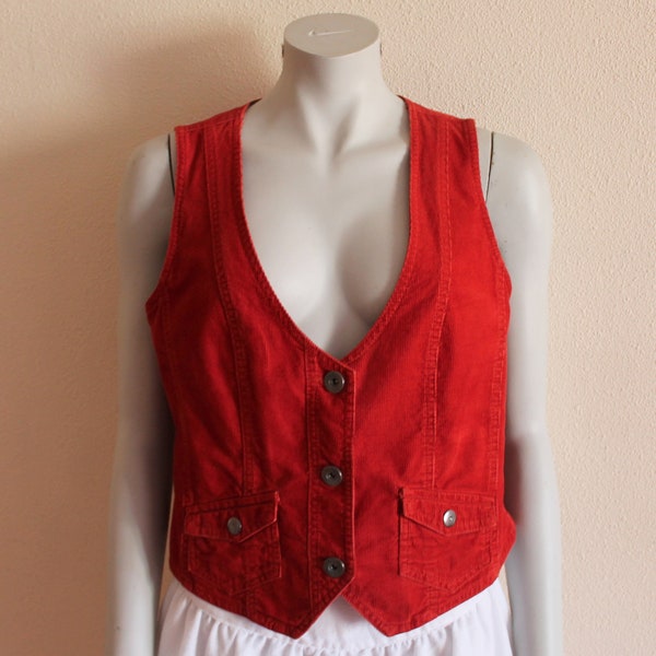 Corduroy Vest Etsy