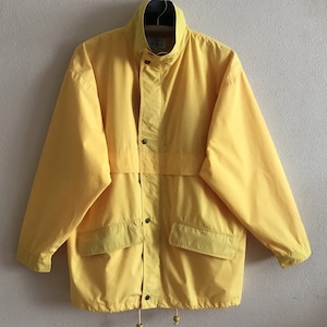 Vintage Yellow Mens Bomber Jacket Gentlemen&#39;s Outerwear Windbreaker Trenchcoat