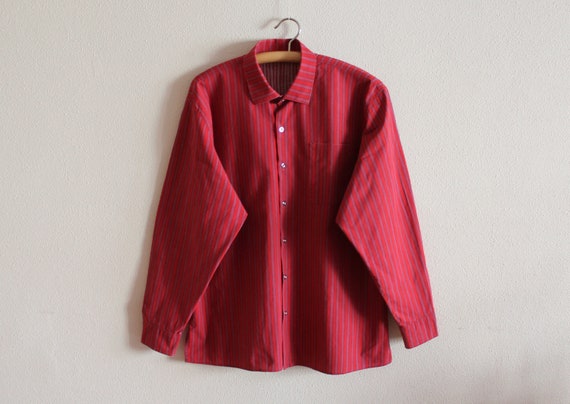 MARIMEKKO Shirt Striped Mens Shirt Long Sleeves Co