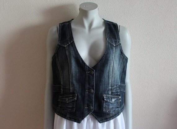 Gilet jeans deals donne