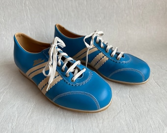 Zeha Berlin Leather Shoes Zeha Berlin Sneaker Blue Leather Trainers Shoes Retro Sneakers Size 41