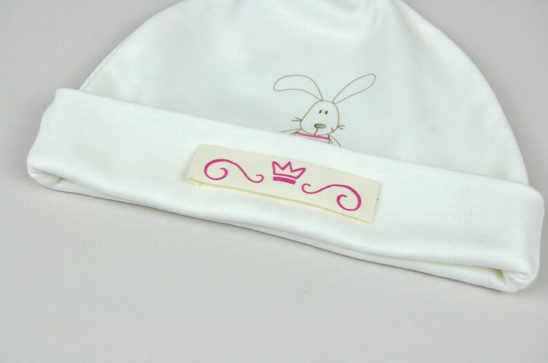 designer t-shirt label 15pcs with Direct full-color printing on fabric natural label Custom fabric labels