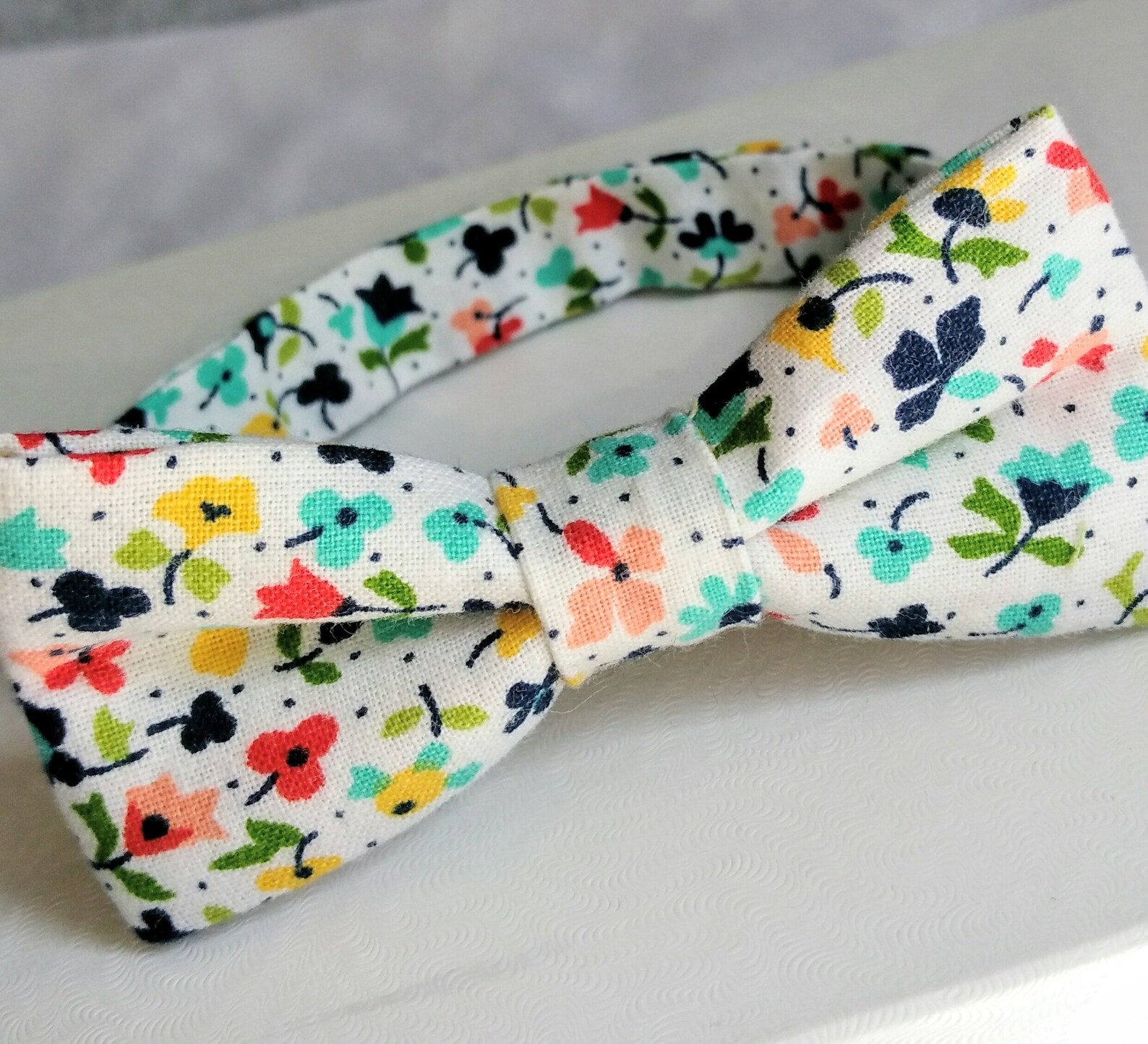 Blue Floral Bowties Childrens Bow Ties Bow Tie for Toddlers Etsy