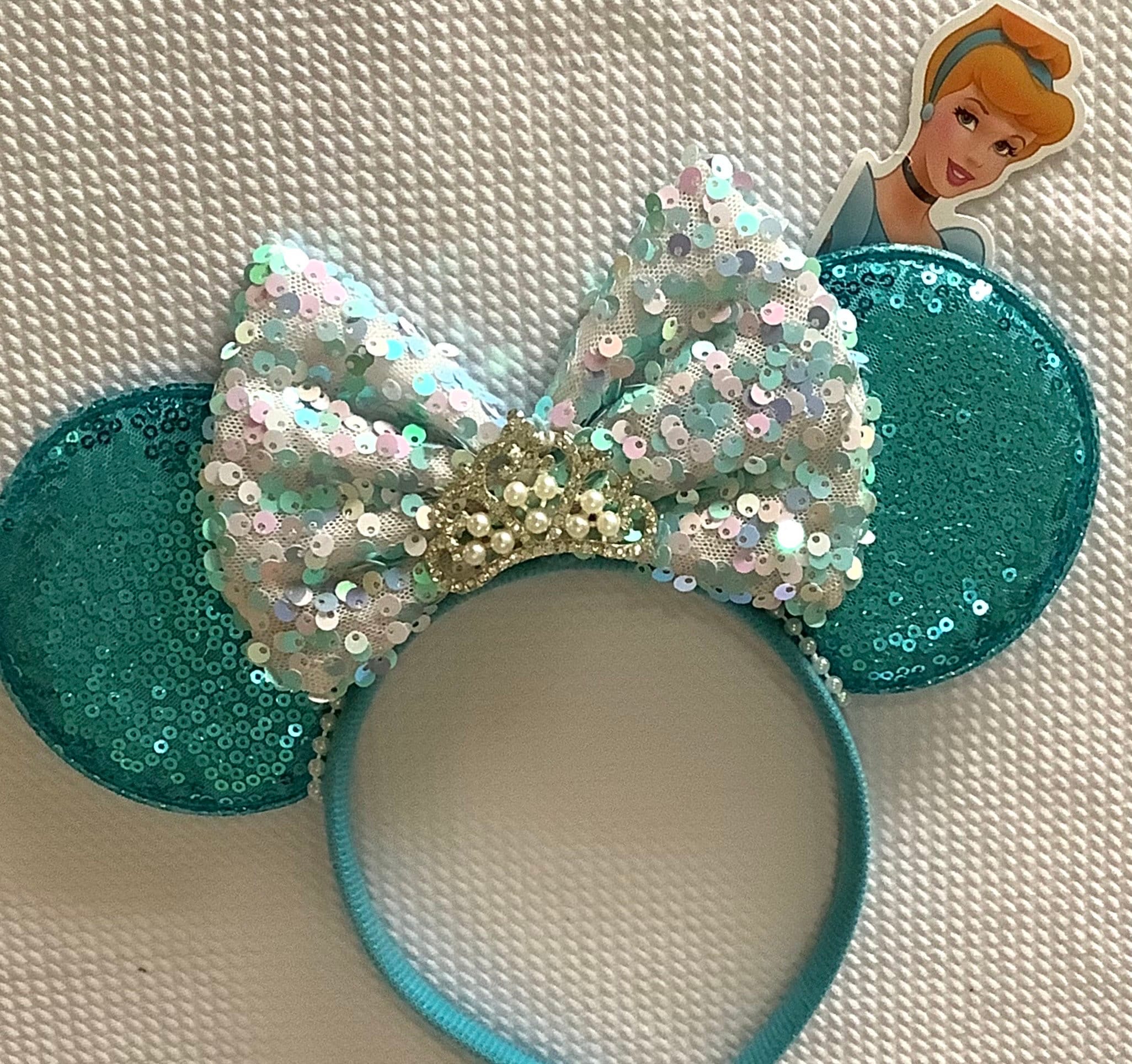 Cinderella Sequin Minnie Ears: Magical Mouse Ears, up 