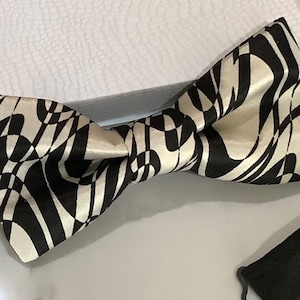 Abstract Bow Tie, Men&#39;s Bowties, Wedding Bow Tie, Elegant Bow Ties, Evening Bow Ties, Satin Bowtie, Men&#39;s Wear, Bowtie