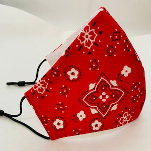 Dust Mask,Red Bandana,Reusable Face Mask,Face Mask Cotton,Accessory Mask,Unisex face Mask