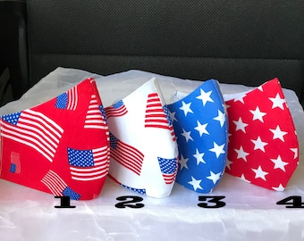 American Flag Cotton Mask: Patriotic USA 4th of July Mask