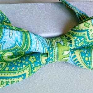 Green Aqua Floral Bowties, Men&#39;s Bowties,Formal Casual Bowties, Wedding Grooms Summer Bow ties,bow tie,bowties