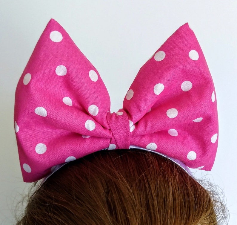 Daisy Duck Bow Daisy HeadbandDotted fabric BowsMinnie Etsy