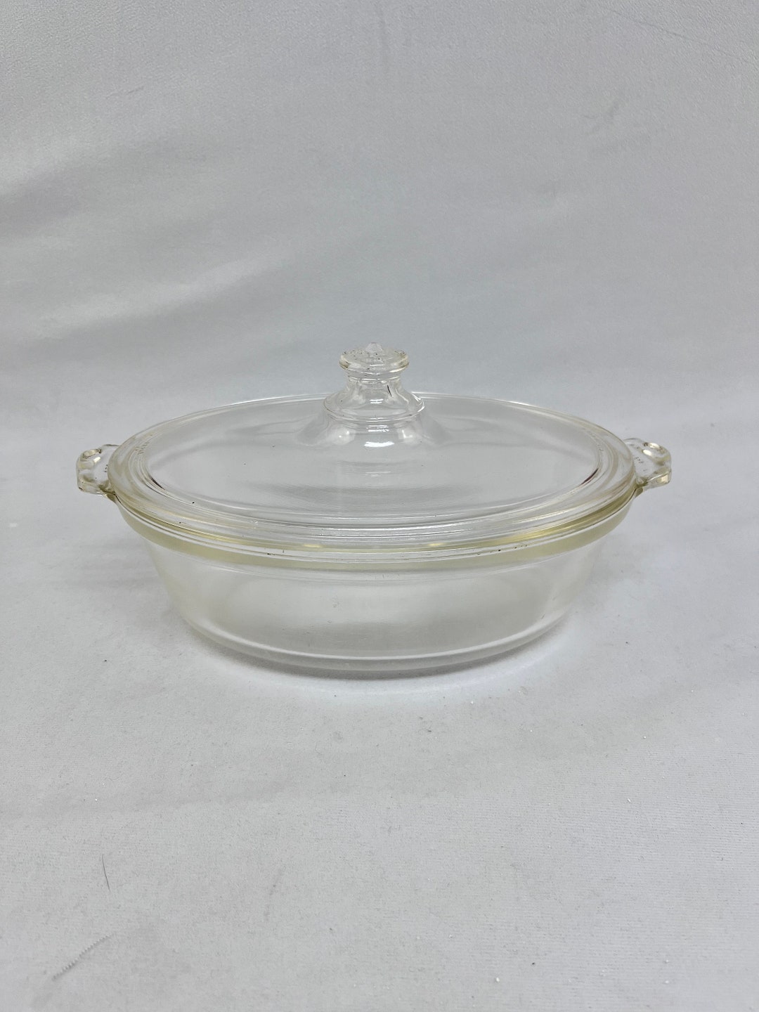 Vintage Rare Pyrex Glass Casserole Dish Cookware With Glass Lid Etsy