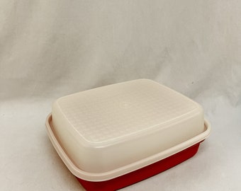 Vintage Extra Large Square Tupperware Container, 36 Cup Capacity 