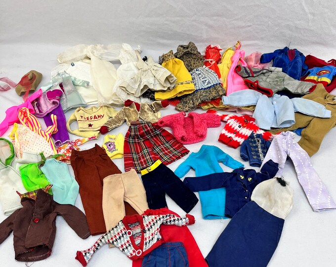 Vintage Lot of Barbie Doll Clothes Etsy