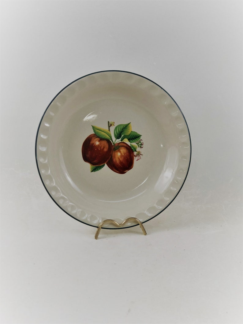 Vintage Ceramic Apple Pie Plate