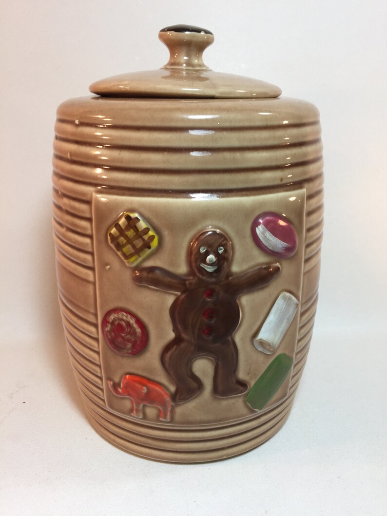 Vintage McCoy Pottery Gingerbread Man Cookie Jar | Etsy
