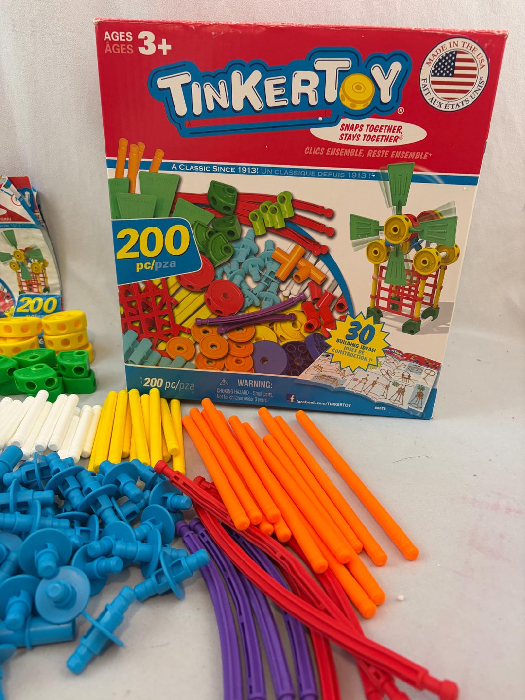Tinker Toy Computer Vintage Original Tinkertoy, Bulk Set of 200 Pieces - Etsy