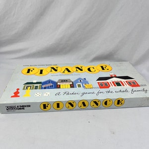 Vintage Parker Brothers Finance Board Game 1958 Version