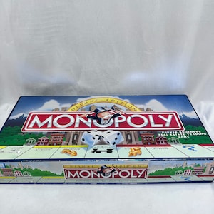 Vintage Board Game Monopoly 1995 Deluxe Edition