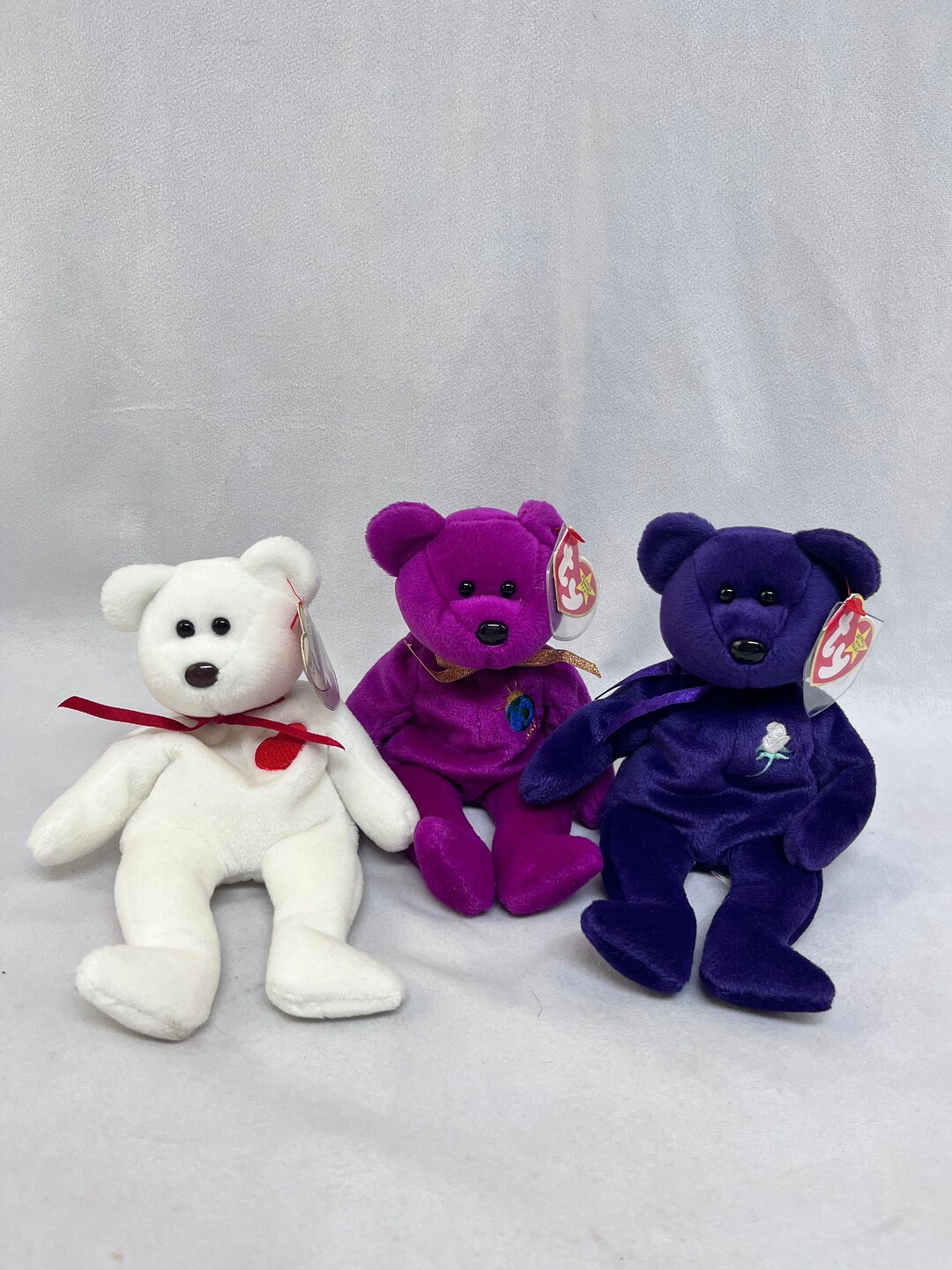 Ty Beanie Babies valentino, Princess and Millennium, Bears Etsy