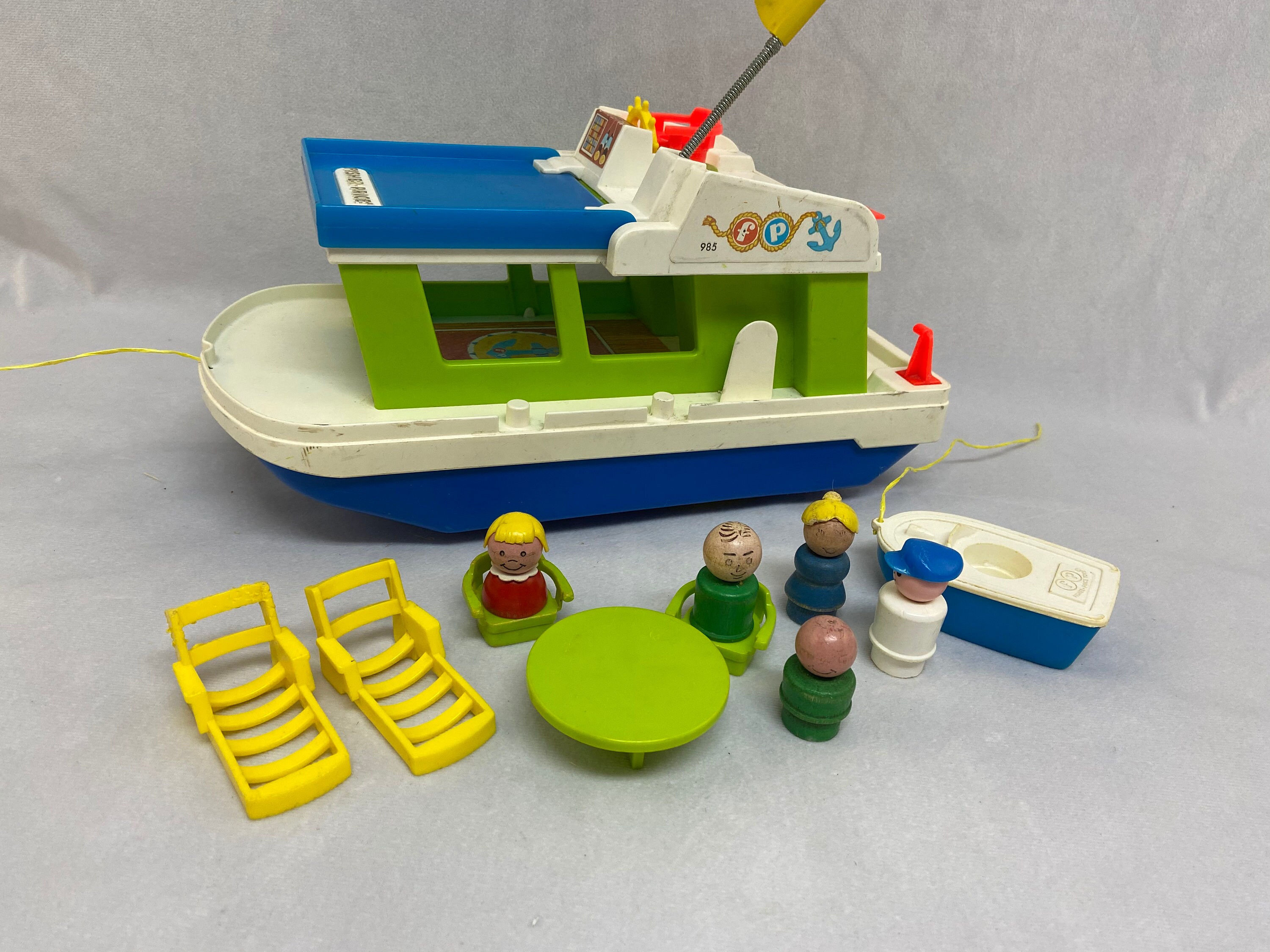 Fisher Price Vintage Happy House Boat 1972 With People and Etsy