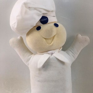 Vintage Pillsbury Dough Boy Plush/Stuffed Toy, 18 Doll image 3