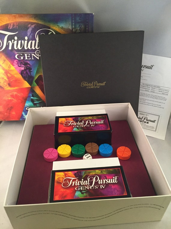 1996 Parker Brothers Trivial Pursuit Genus IV Card Set For Any Master Game