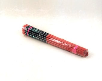 Vintage Decorative Painted Wood Chopsticks, Set of 10