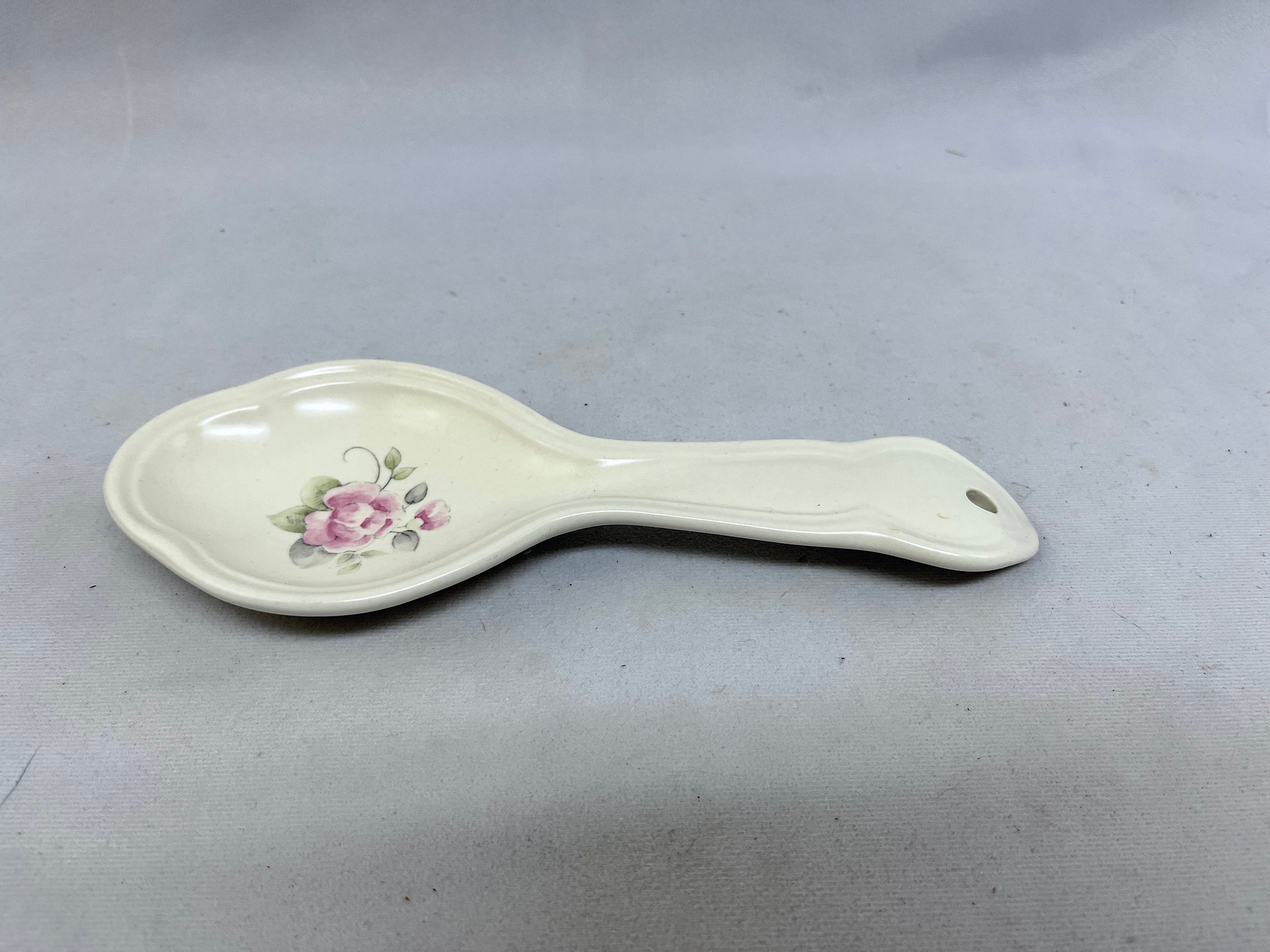 Pfaltzgraff Tea Rose Spoon Rest Etsy