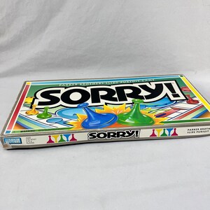 Vintage Sorry Game, Parker Brothers, 1992