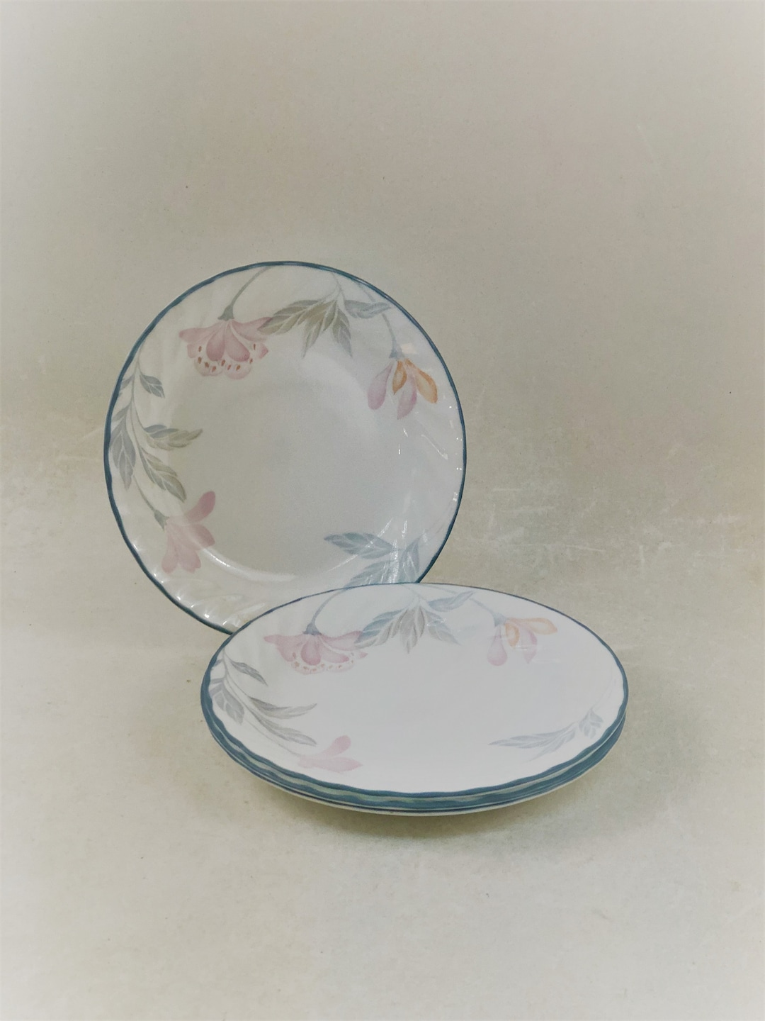 Corelle Pink Pattern Corelle Pink Trio Salad/dessert Plates, Set of 4 - Etsy