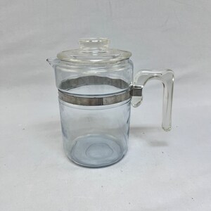 Vintage, Antique Pyrex Flameware 6 Cup Coffee Pot - 7826B