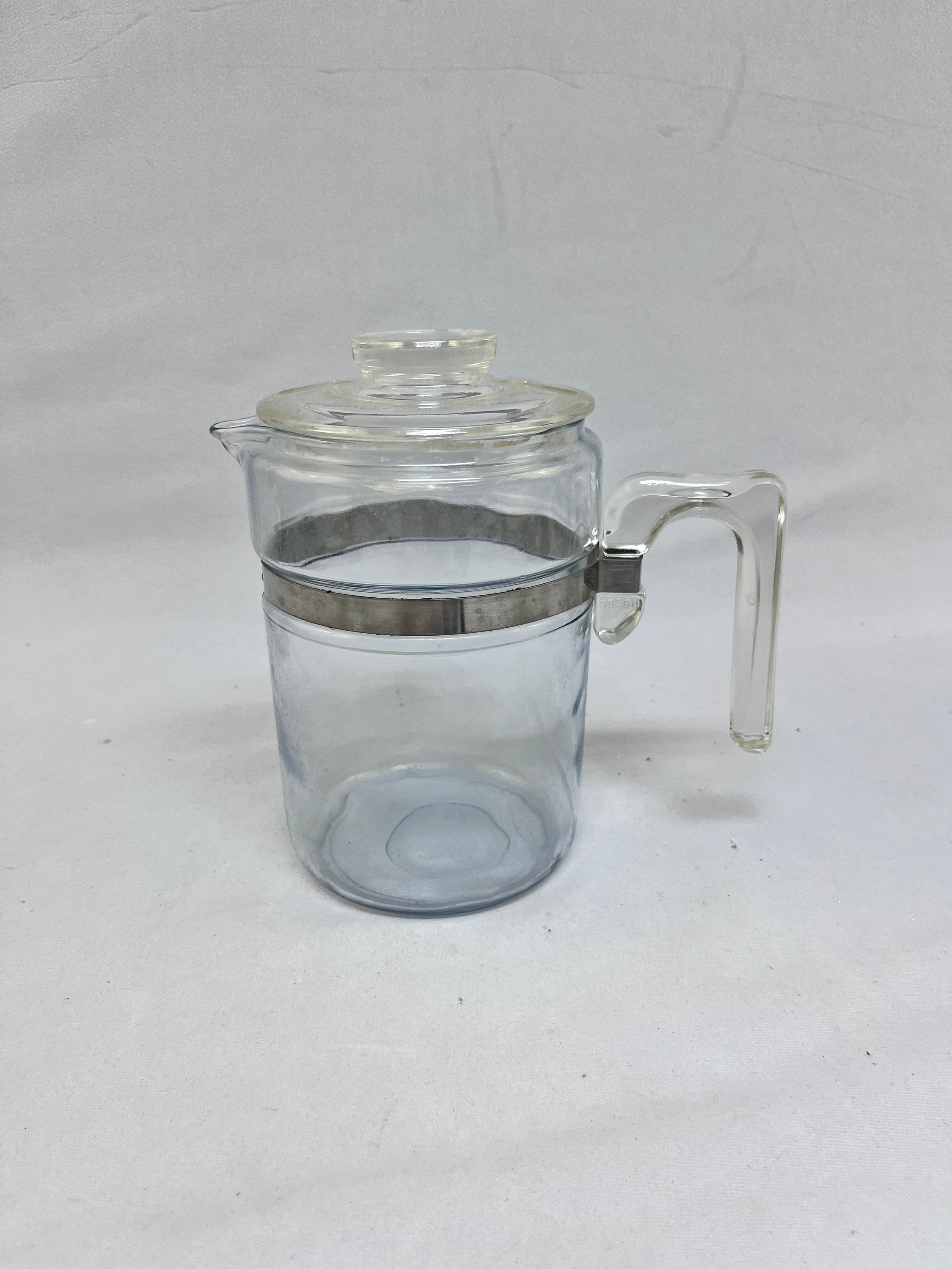 Vintage 7826 H pyrex Glass percolator Coffee Pot dripolator Complete