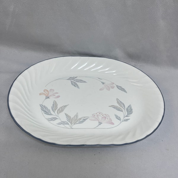 Corelle Pink Trio Oval Serving Platter