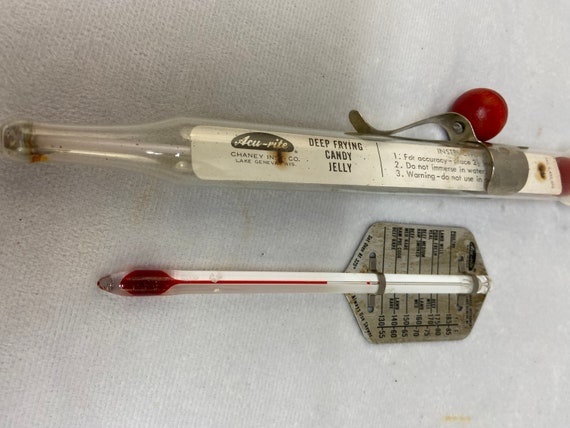 Cooper Meat THERMOMETER Candy Deep Fry Cooking Vintage USA + A Candy  Thermometer