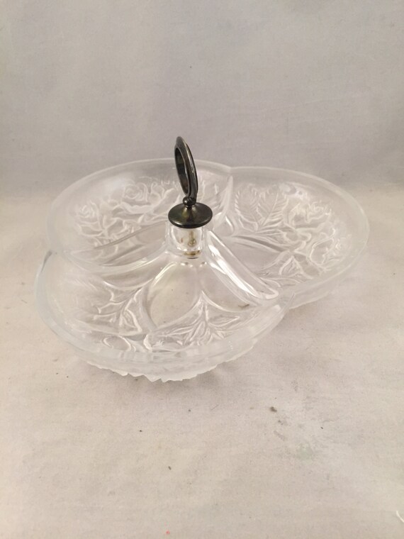 Glass Divided Dish With Lid Glass Designs