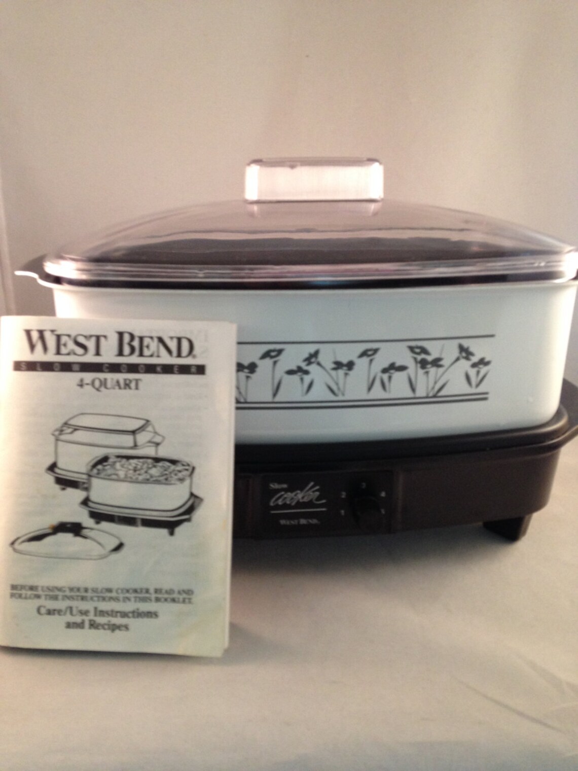 Vintage West Bend 4 Qt Slow Cooker and Griddle Etsy