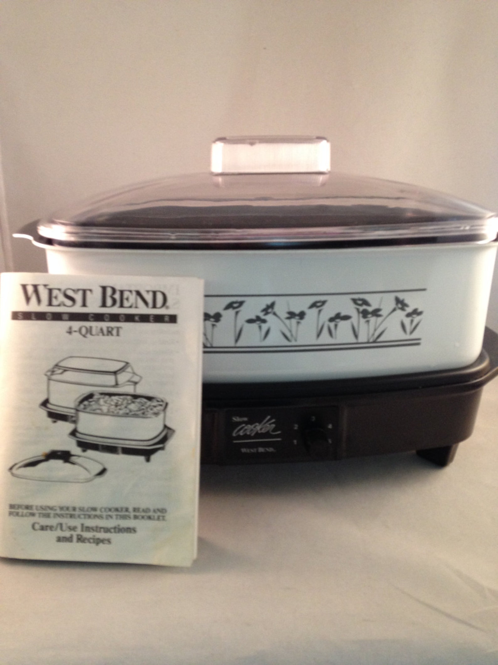 Vintage West Bend 4 Qt Slow Cooker and Griddle Etsy