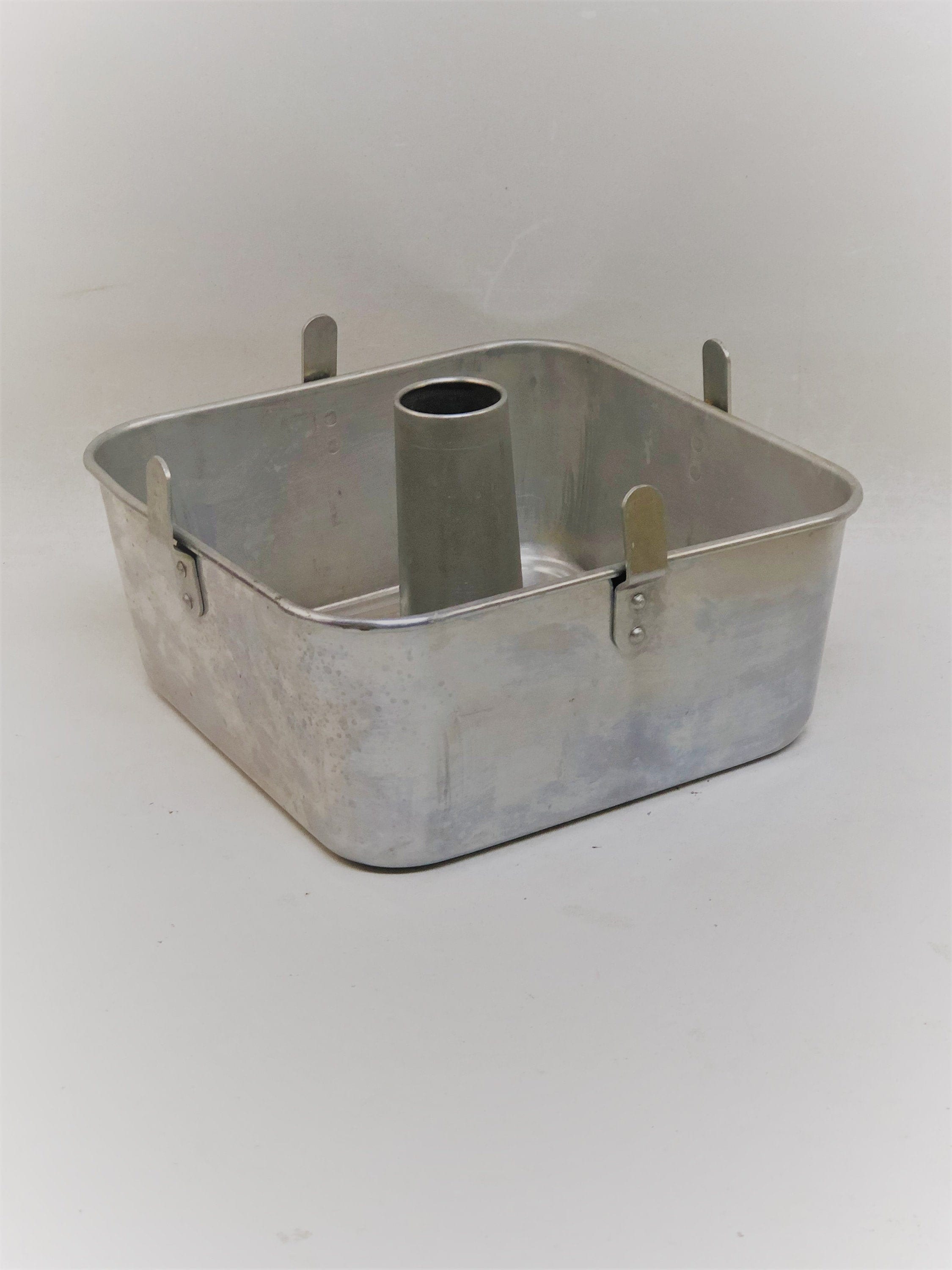 Vintage Worthmore Square Angel Food Cake Pan Two Piece