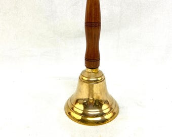 Brass Bell With Wood Handle