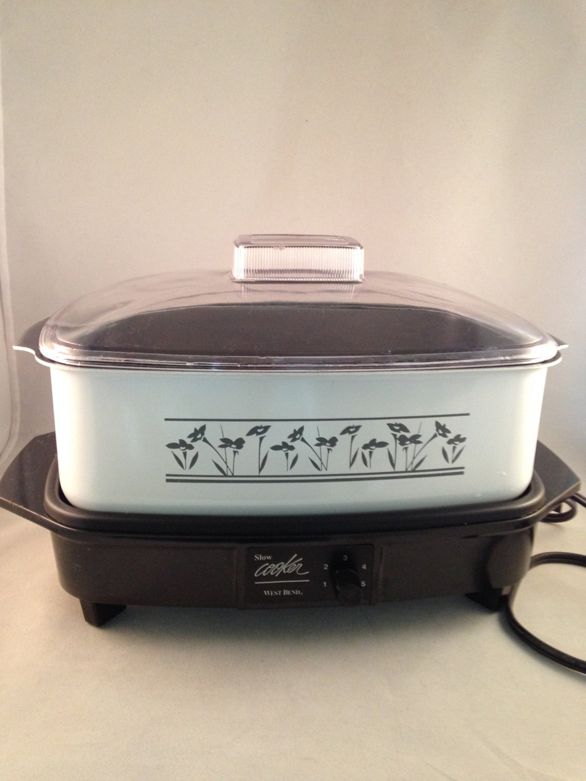 Vintage West Bend 4 Qt Slow Cooker and Griddle Etsy