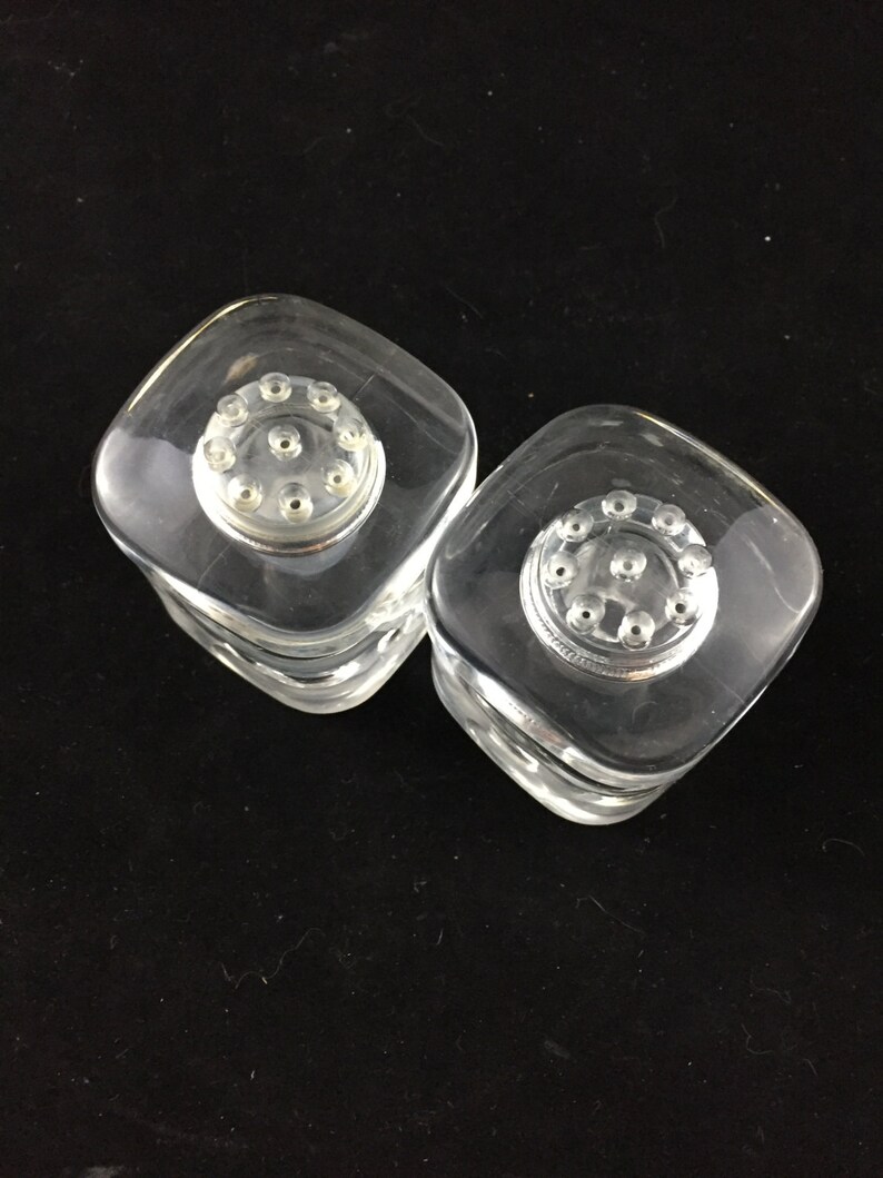 Vintage Lucite Salt and Pepper Shaker Set Etsy