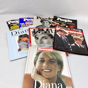 Vintage 1997 Princess Diana Magazine Covers, Magazine Tributes