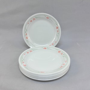 Corelle Peach Blossom Dessert/Bread and Butter Plates, Set of 8