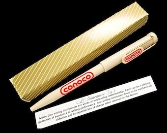 Vintage Conoco Promo Ballpoint Pen w/Box Insert NOS Display Oil Gas NON Working