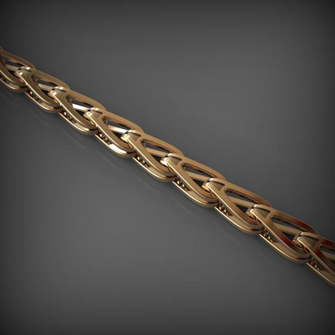 Gold Cuban Chain CAD Files Bundle – 85+ STL, 3DM Jewelry Designs ...