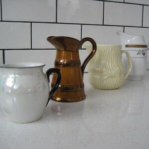 4er Set Groß Instant Vintage Sammlung Kannen Lord Nelson Pottery Staffordshire Czechoslovakia Pirken Hammer creme Urban Bauernhaus Geschenk